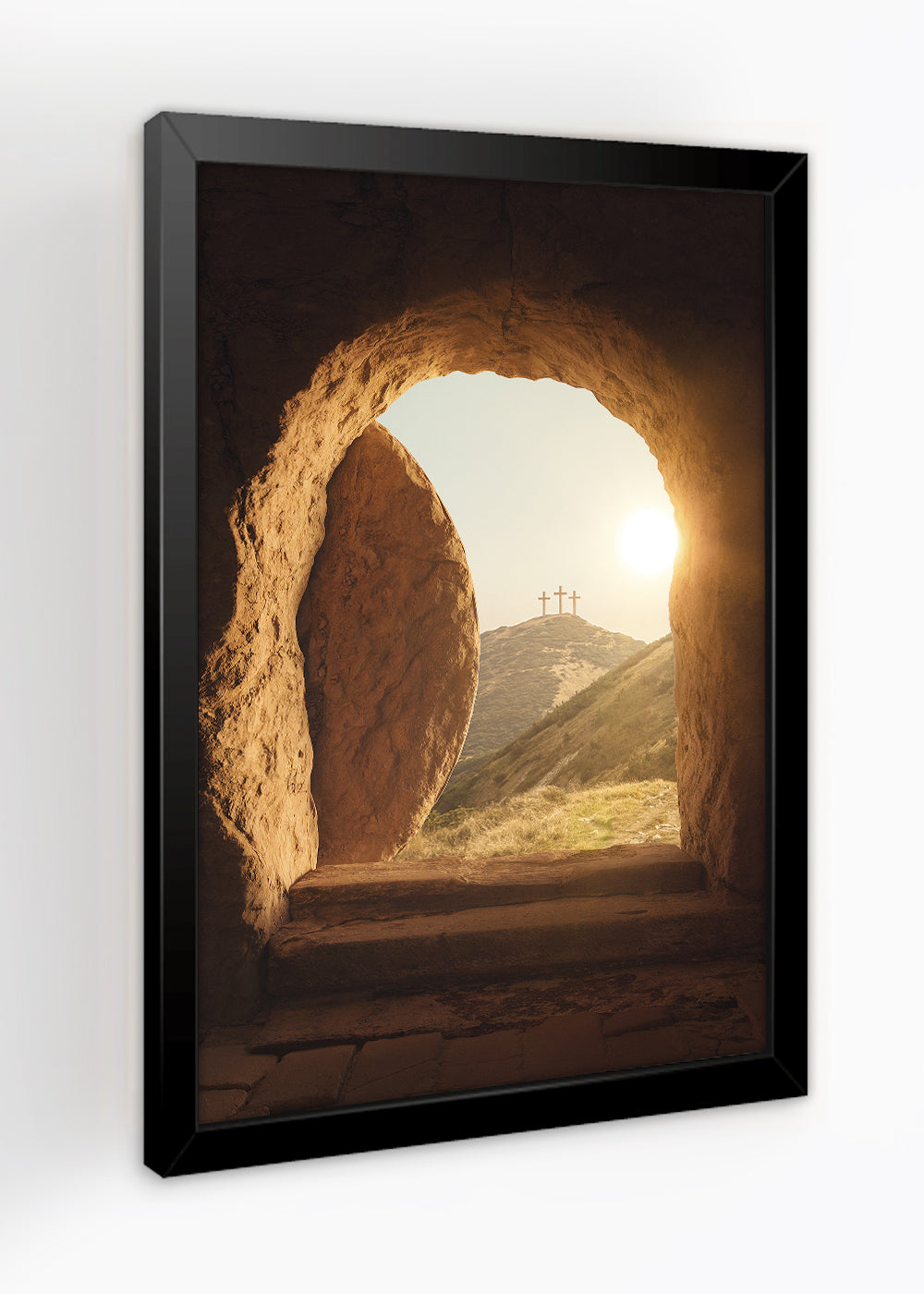 Quadro Renascimento de deus - religioso - Com vidro