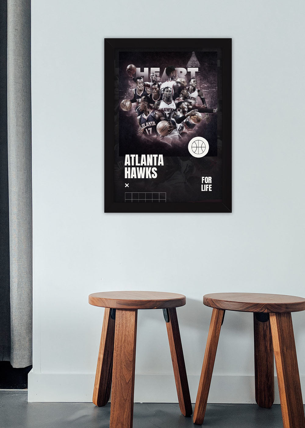 Quadro Decorativo Atlanta Hawks