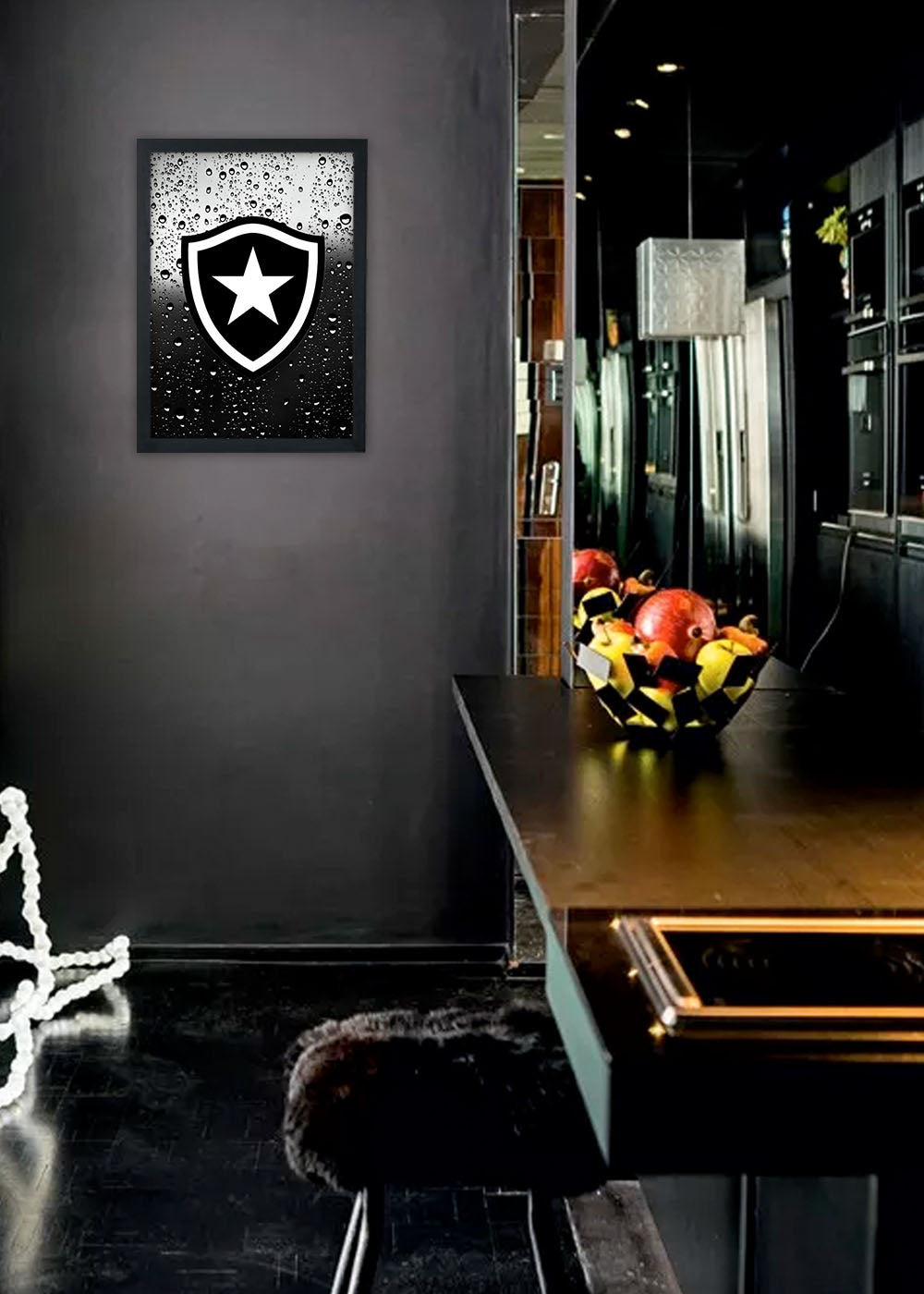 Quadro Botafogo - Com vidro