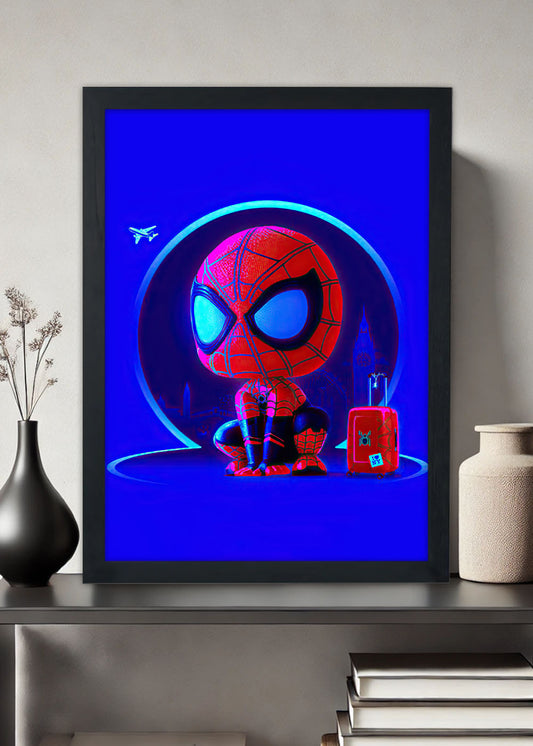 Quadro Homem Aranha Baby - Marvel - Com vidro