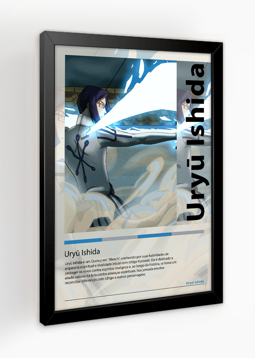 Quadro  Ury? Ishida - Bleach - Com vidro