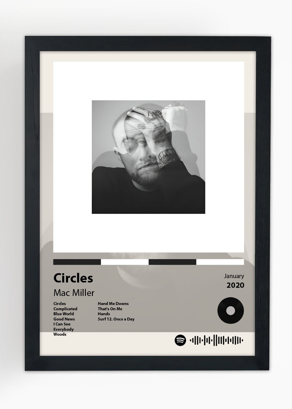 Quadro Decorativo Circles - Mac Miller