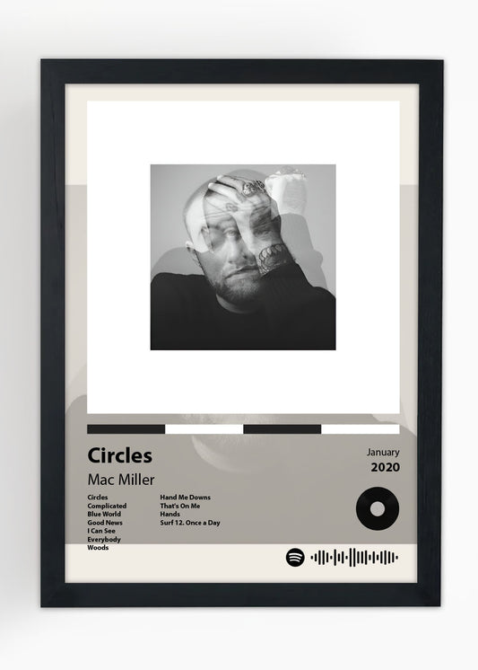 Quadro Decorativo Circles - Mac Miller