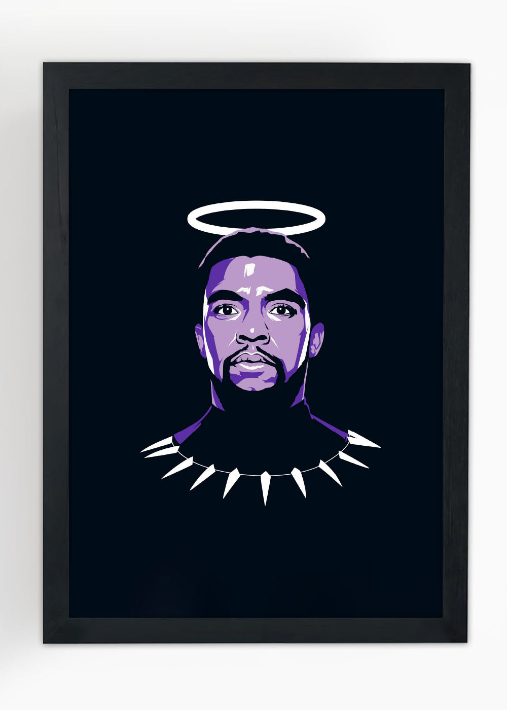 Quadro Decorativo Pantera negra Marvel - Com vidro