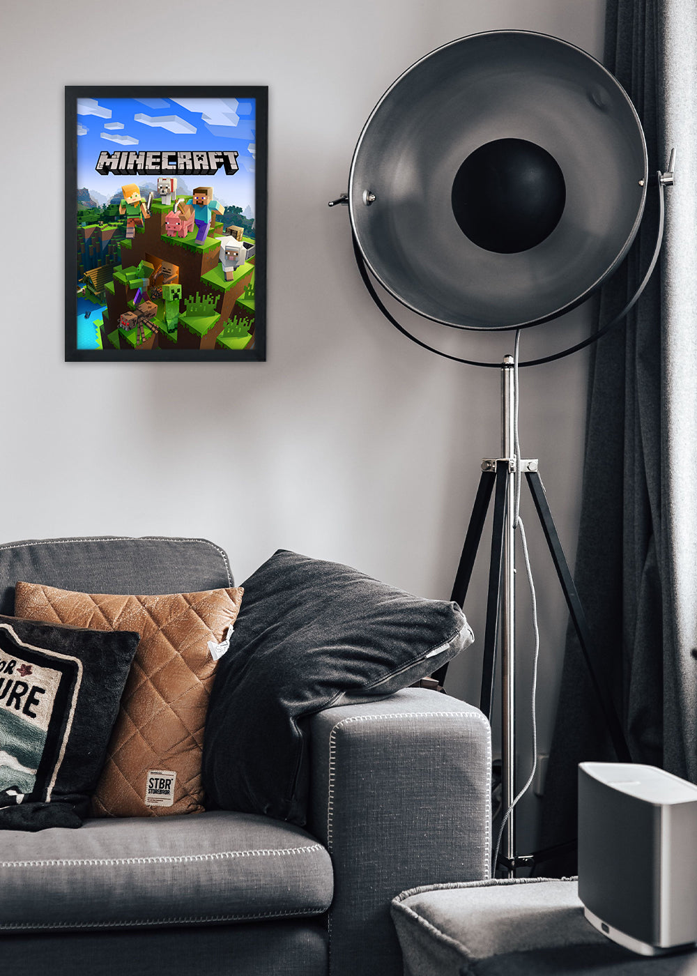 Quadro Minecraft vanilla - Com vidro