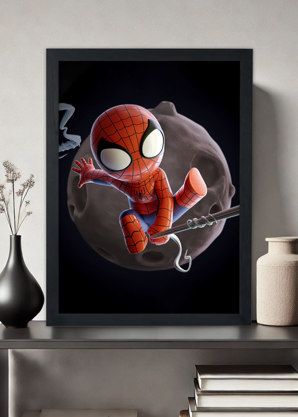 Quadro Decorativo Marvel Homem Aranha animation - Com vidro
