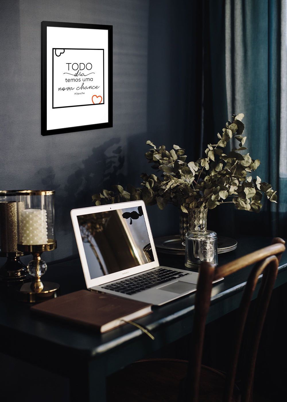 Quadro Decorativo Nova chance - Com vidro