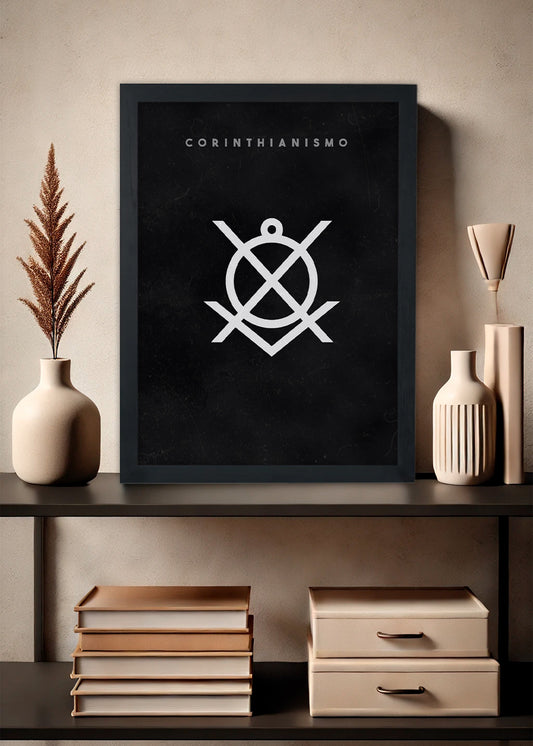 Quadro Decorativo Corinthianismo SCCP - Com Vidro