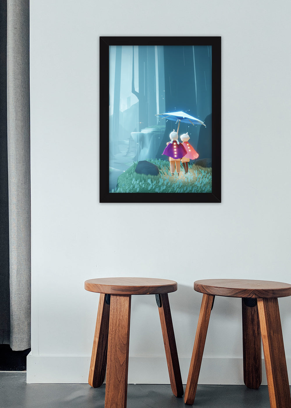 Quadro Sky: Children of the Light - Com vidro