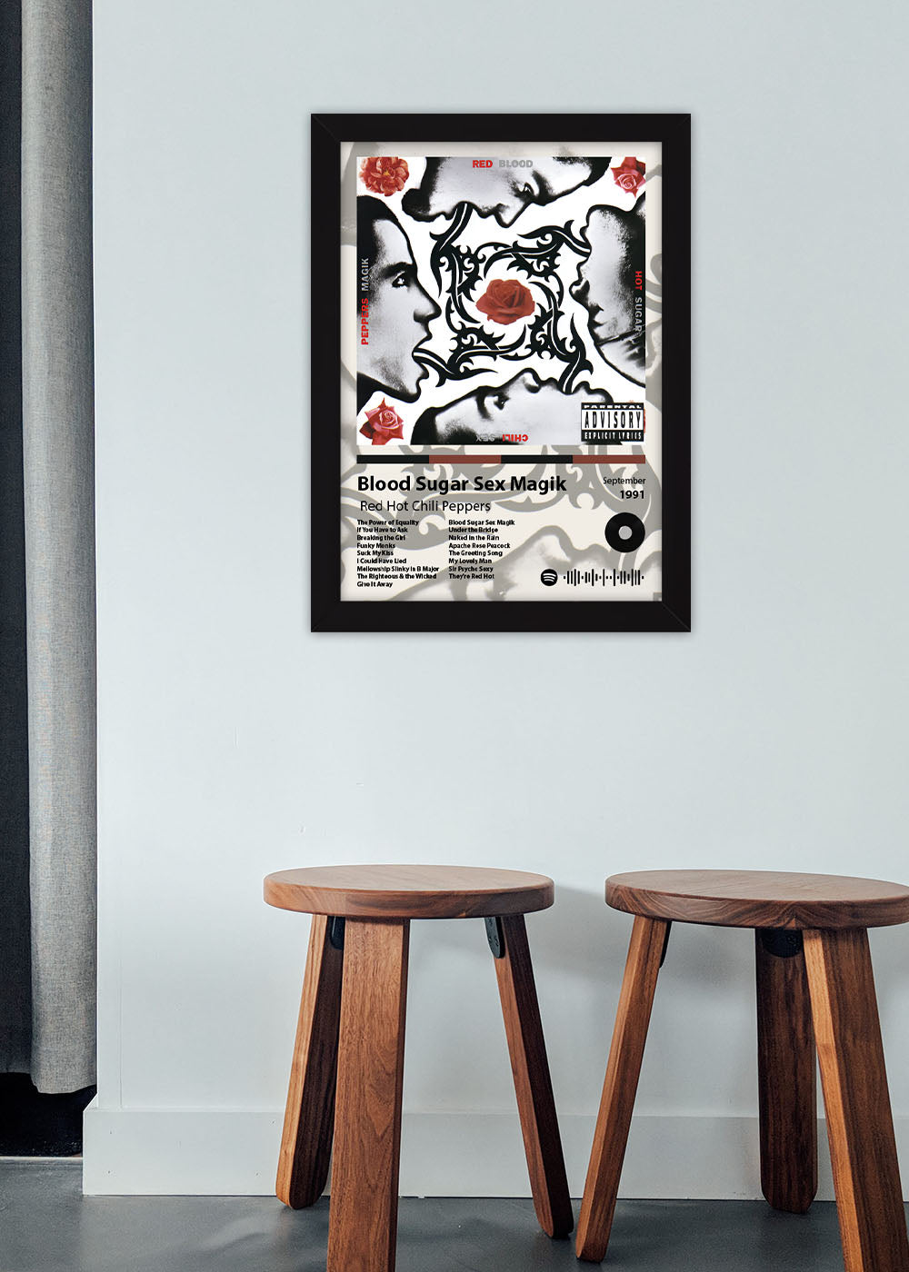 Quadro Blood Sugar Sex Magik - Red Hot Chili... - Com vidro