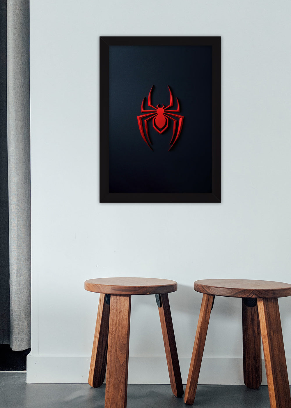 Quadro Logo do Homem-aranha - Com vidro