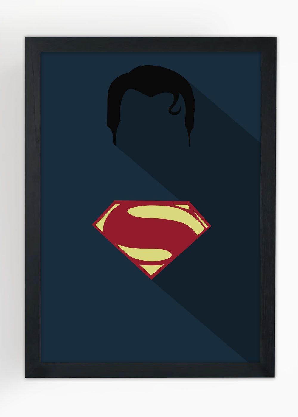 Quadro Decorativo Heroi DC - Superman - Com vidro