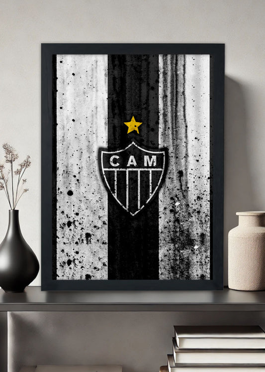 Quadro Atlético Mineiro - Com vidro