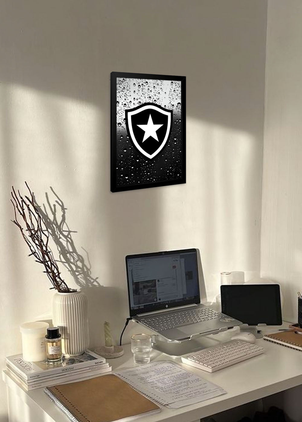 Quadro Botafogo - Com vidro