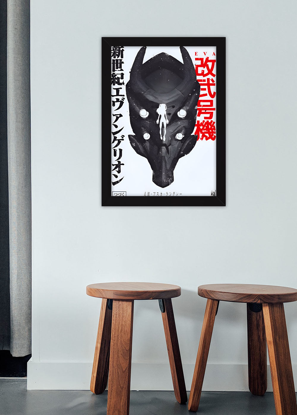 Quadro Decorativo Evangelion - Anime - Com vidro