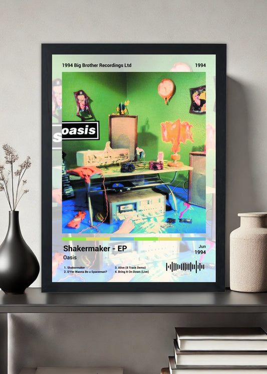 Quadro Decorativo Oasis Shakermaker EP (Light) Com Vidro