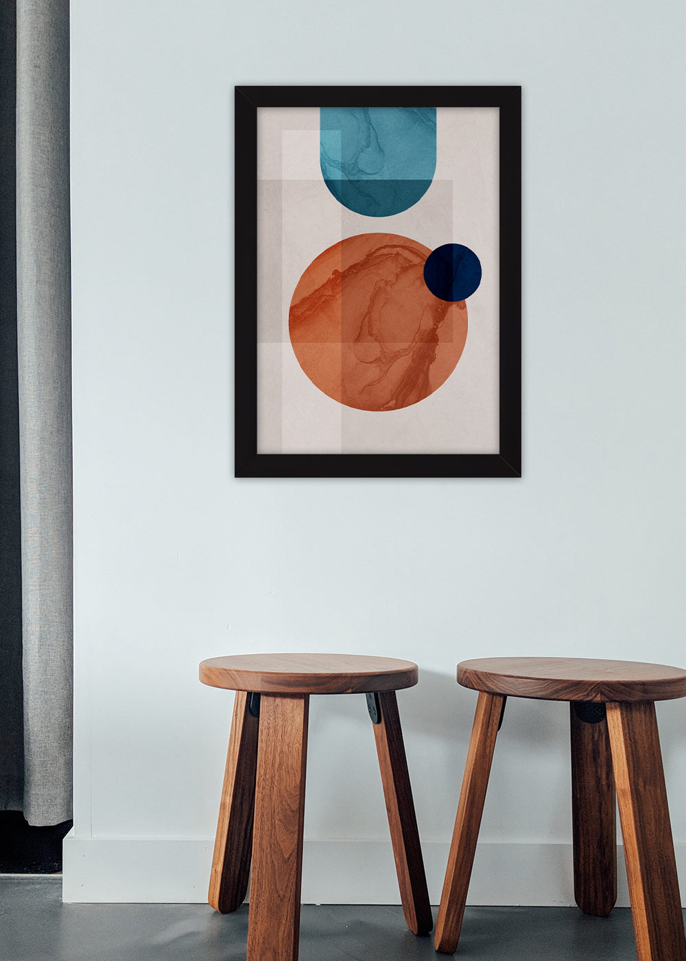 Quadro Decorativo Arte abstrata moderna - Com vidro