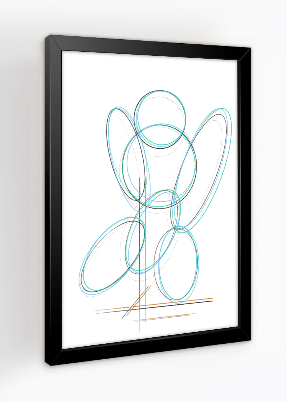 Quadro Decorativo O poder da arte - Com vidro