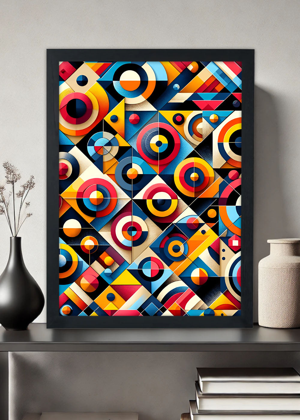 Quadro Decorativo olhos abstratos - Com vidro