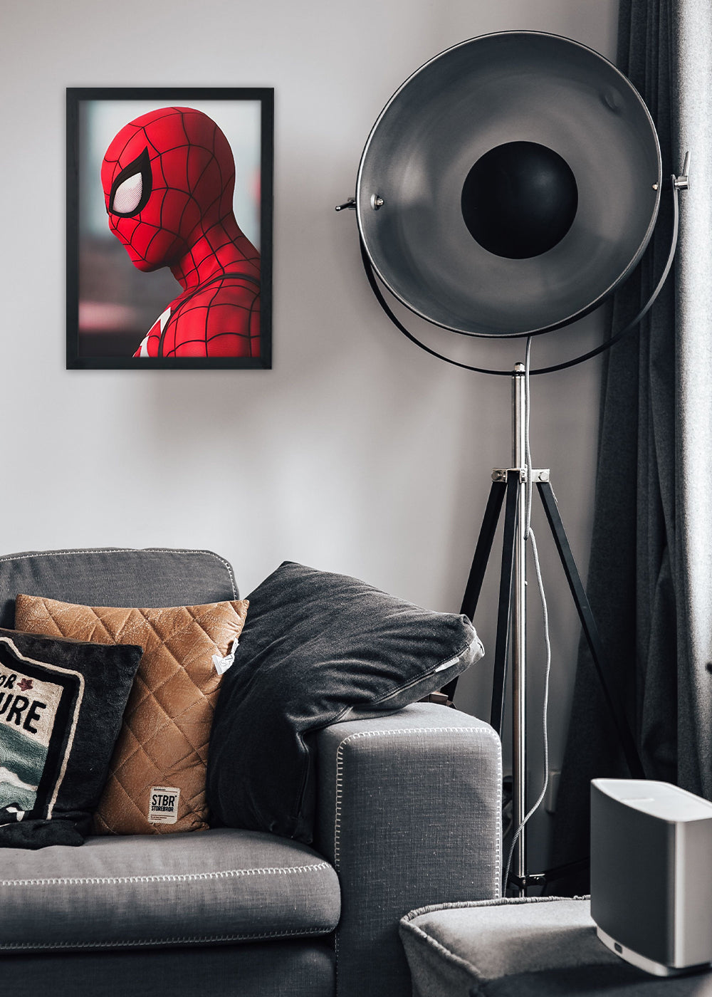 Quadro Homem-aranha city - Com vidro