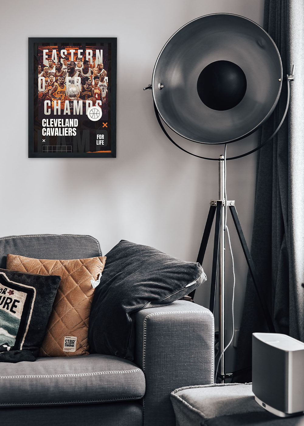 Quadro Decorativo Cleveland Cavaliers - Com vidro