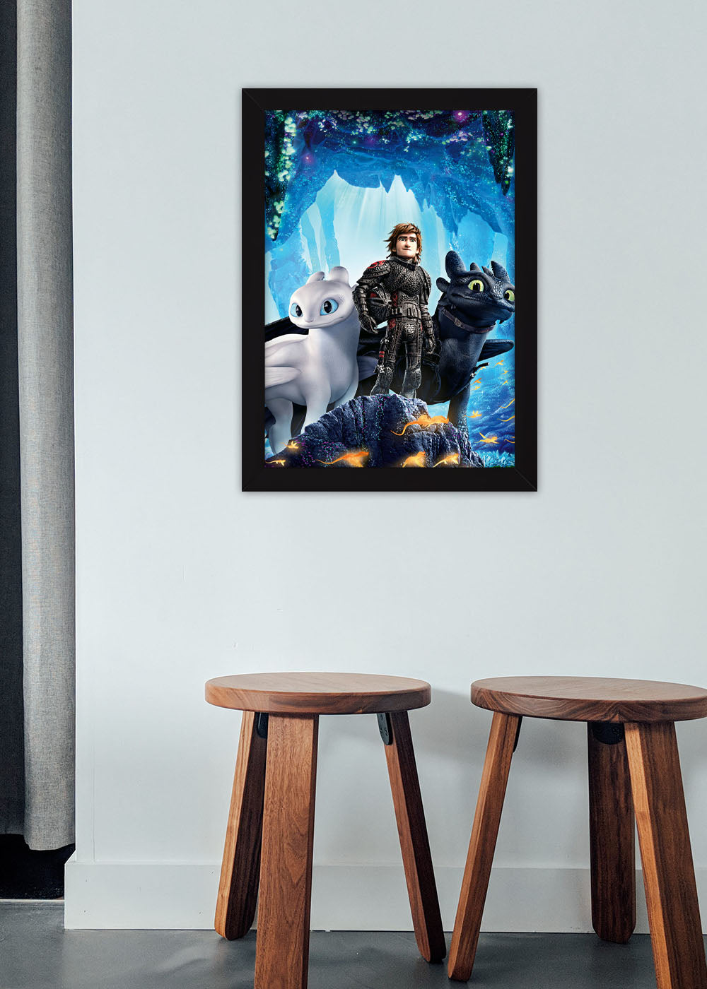 Quadro Decorativo Furia da Noite e Furia do Dia - Com vidro