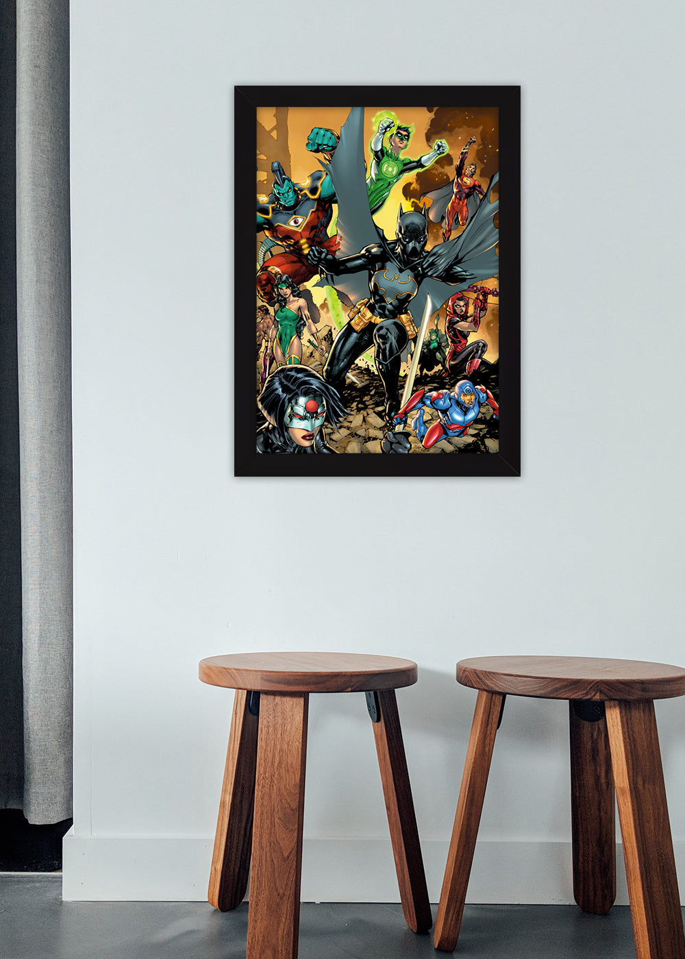 Quadro DC The Asian Superhero Celebration - Com vidro