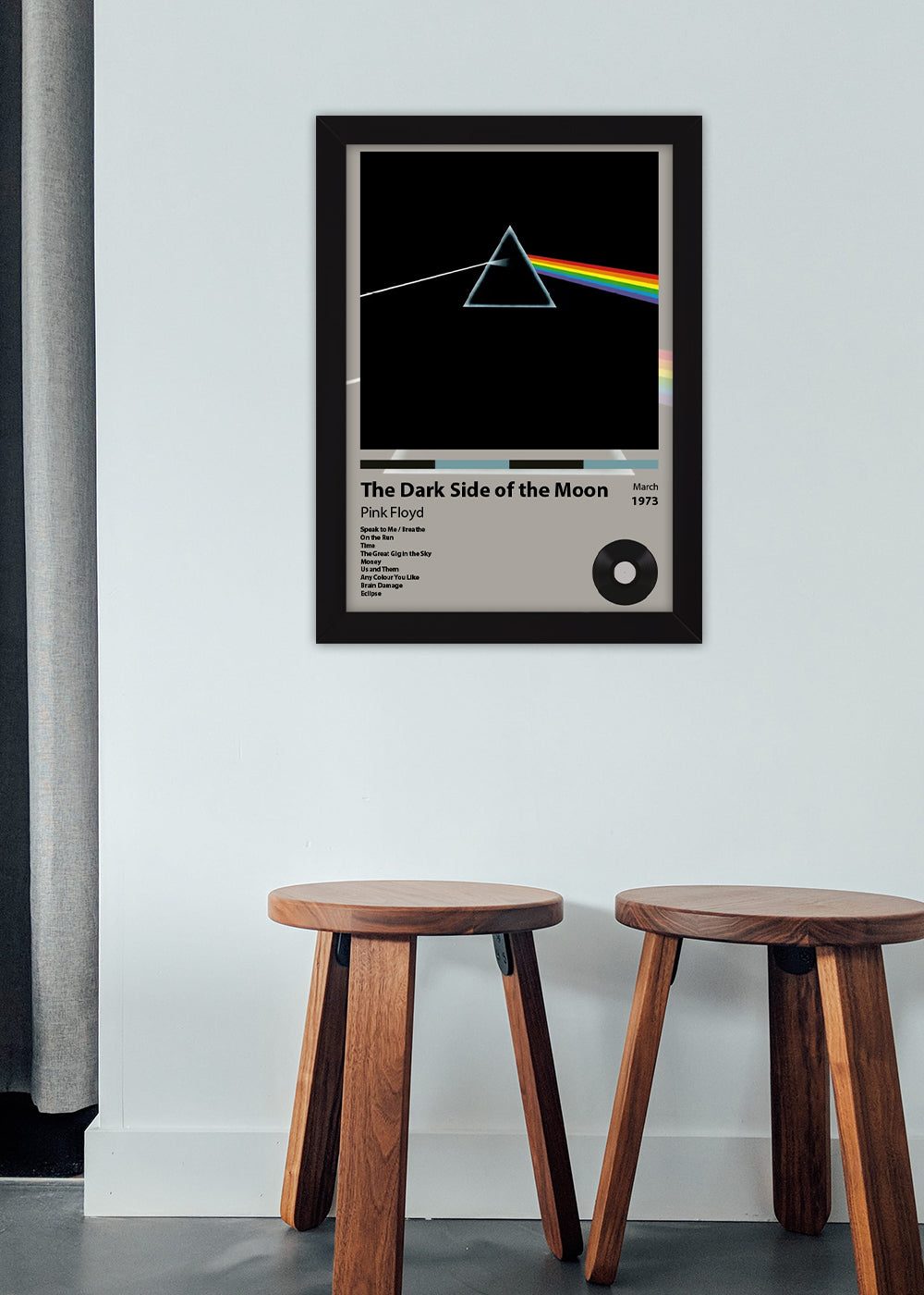 Quadro The Dark Side of the Moon - Pink Floyd - Com vidro