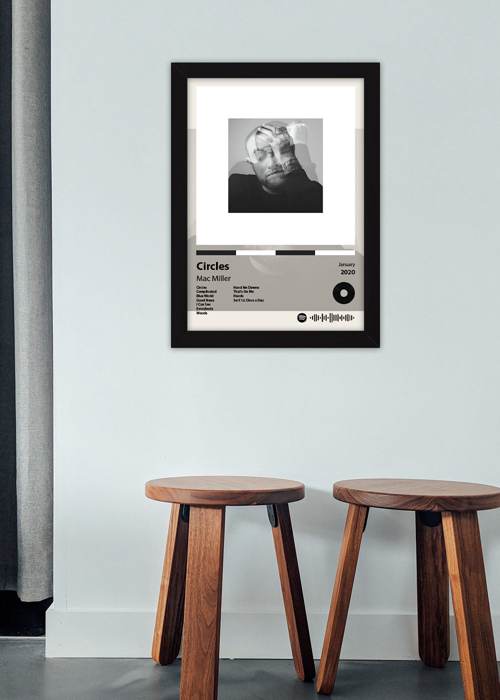 Quadro Decorativo Circles - Mac Miller