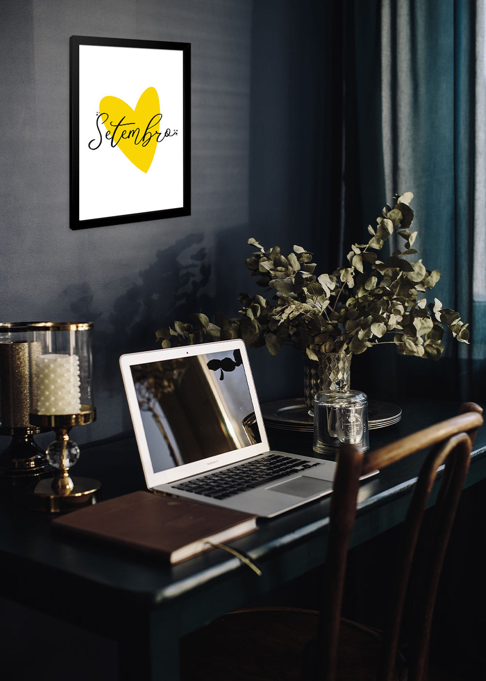 Quadro Setembro amarelo (prevenção do suicídio) - Com vidro