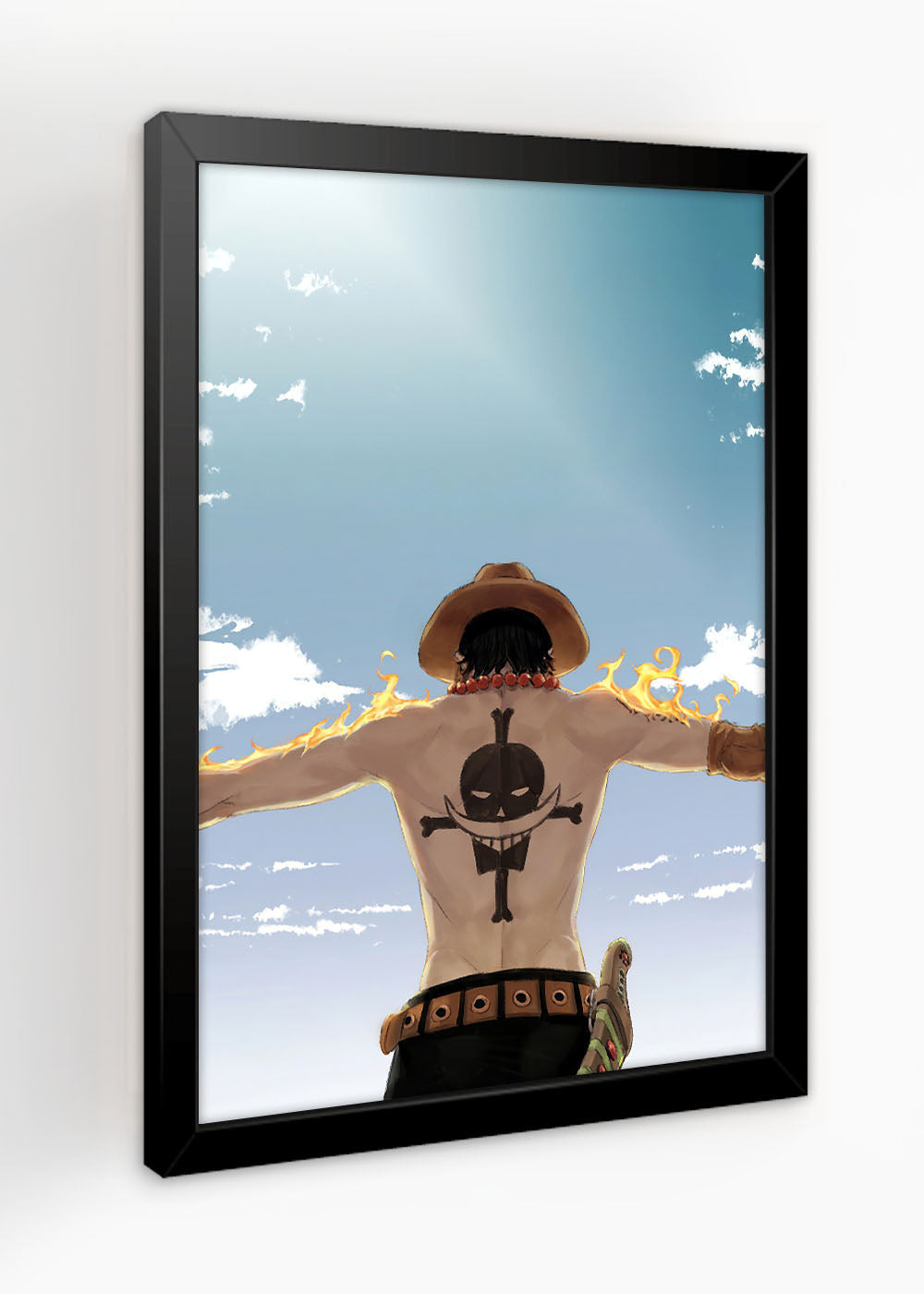 Quadro Decorativo One Piece - Ace - Com vidro