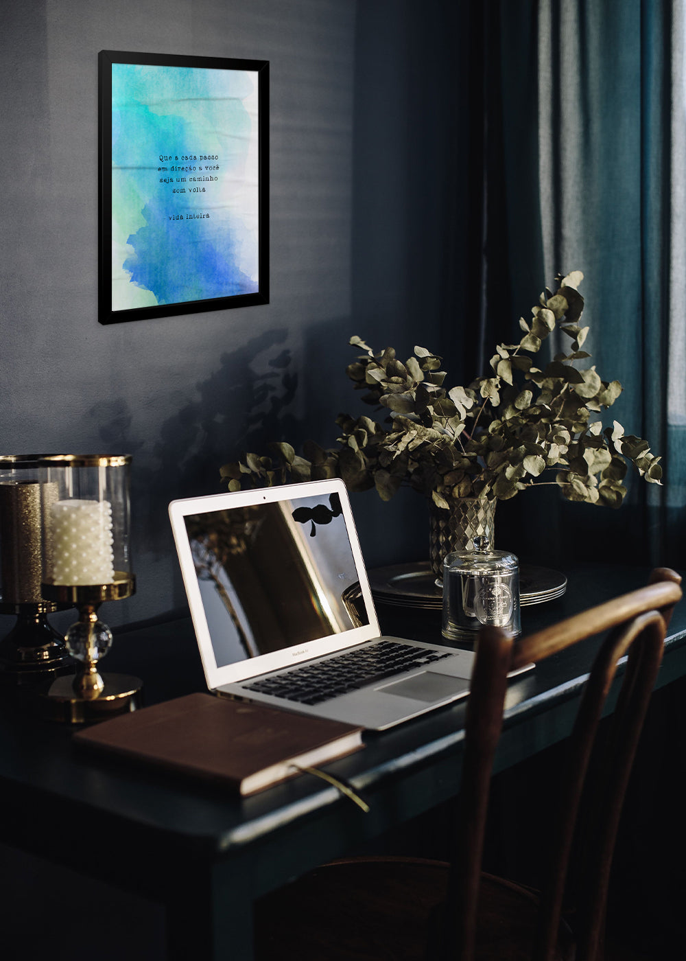 Quadro Decorativo Vida inteira - Com vidro