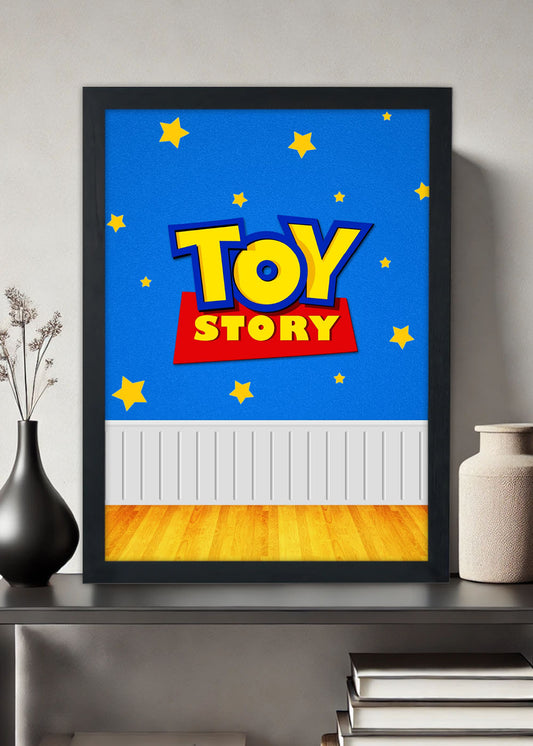 Quadro Decorativo Toy Story logo - Com vidro