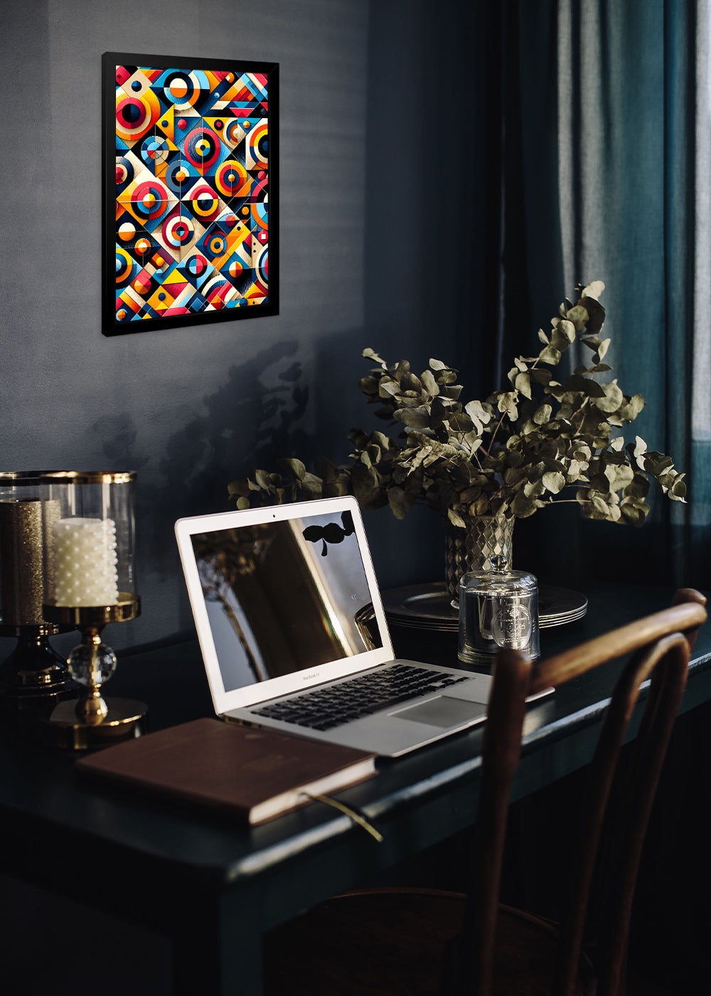 Quadro Decorativo olhos abstratos - Com vidro