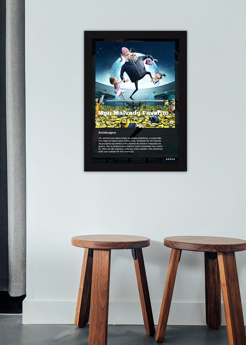 Quadro Decorativo Meu Malvado Favorito - Com vidro