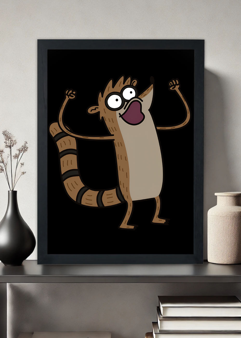 Quadro Decorativo hora do show Rigby