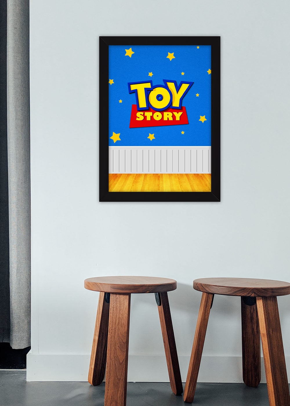 Quadro Decorativo Toy Story logo - Com vidro