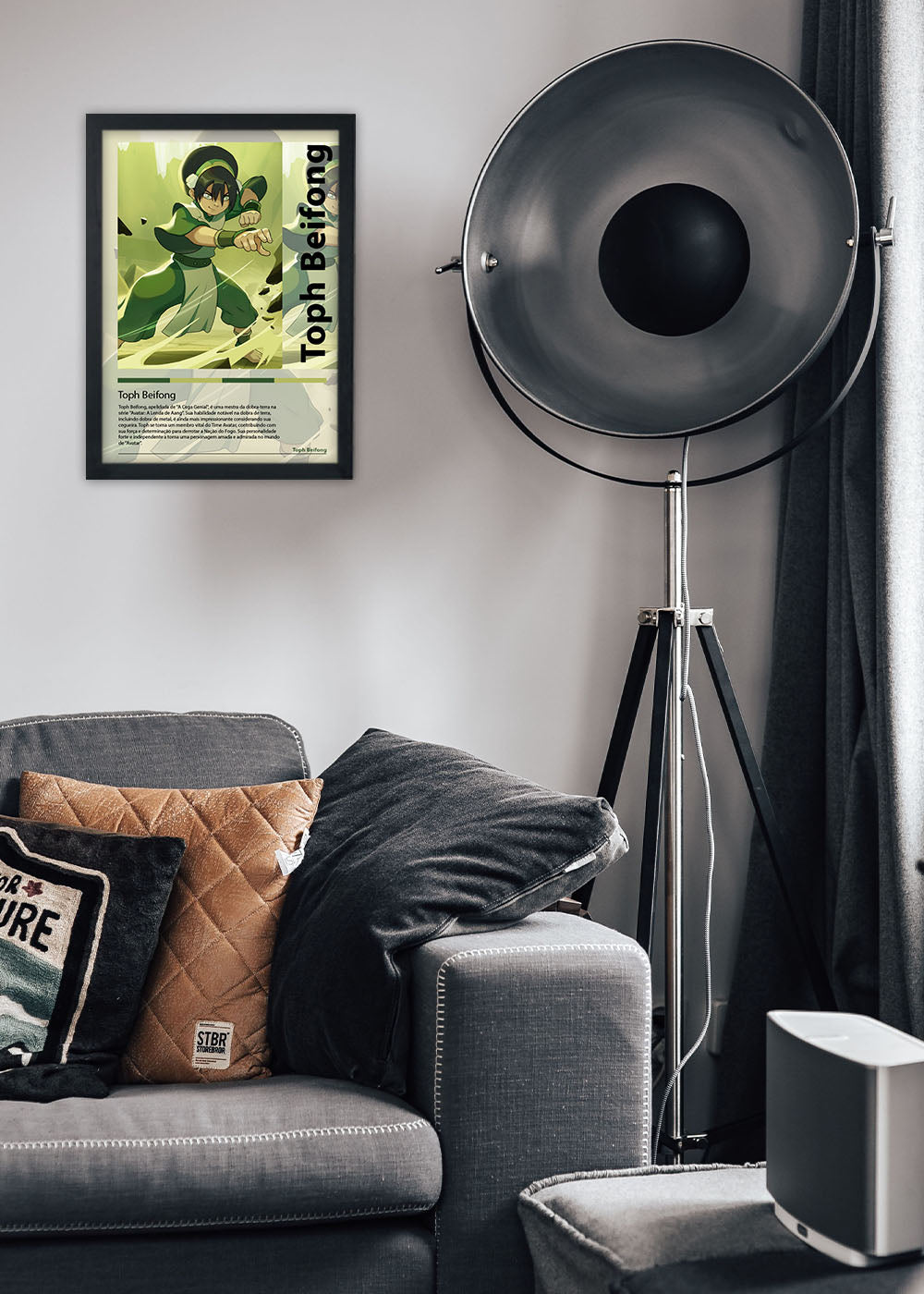 Quadro Decorativo Toph Beifong Avatar A Lenda... - Com vidro