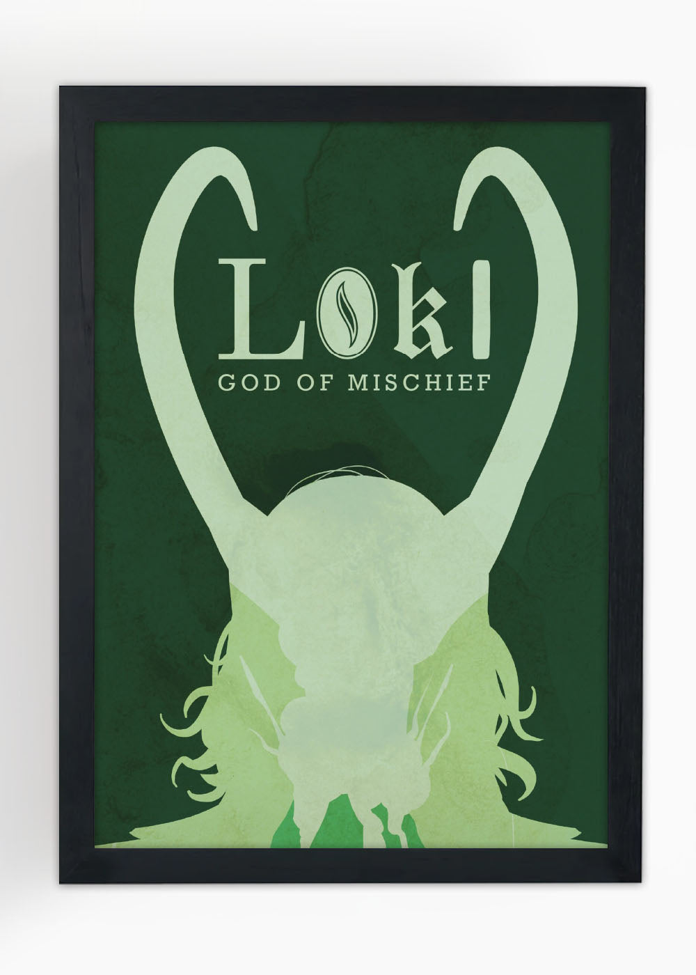 Quadro Decorativo Marvel - Loki - Com vidro