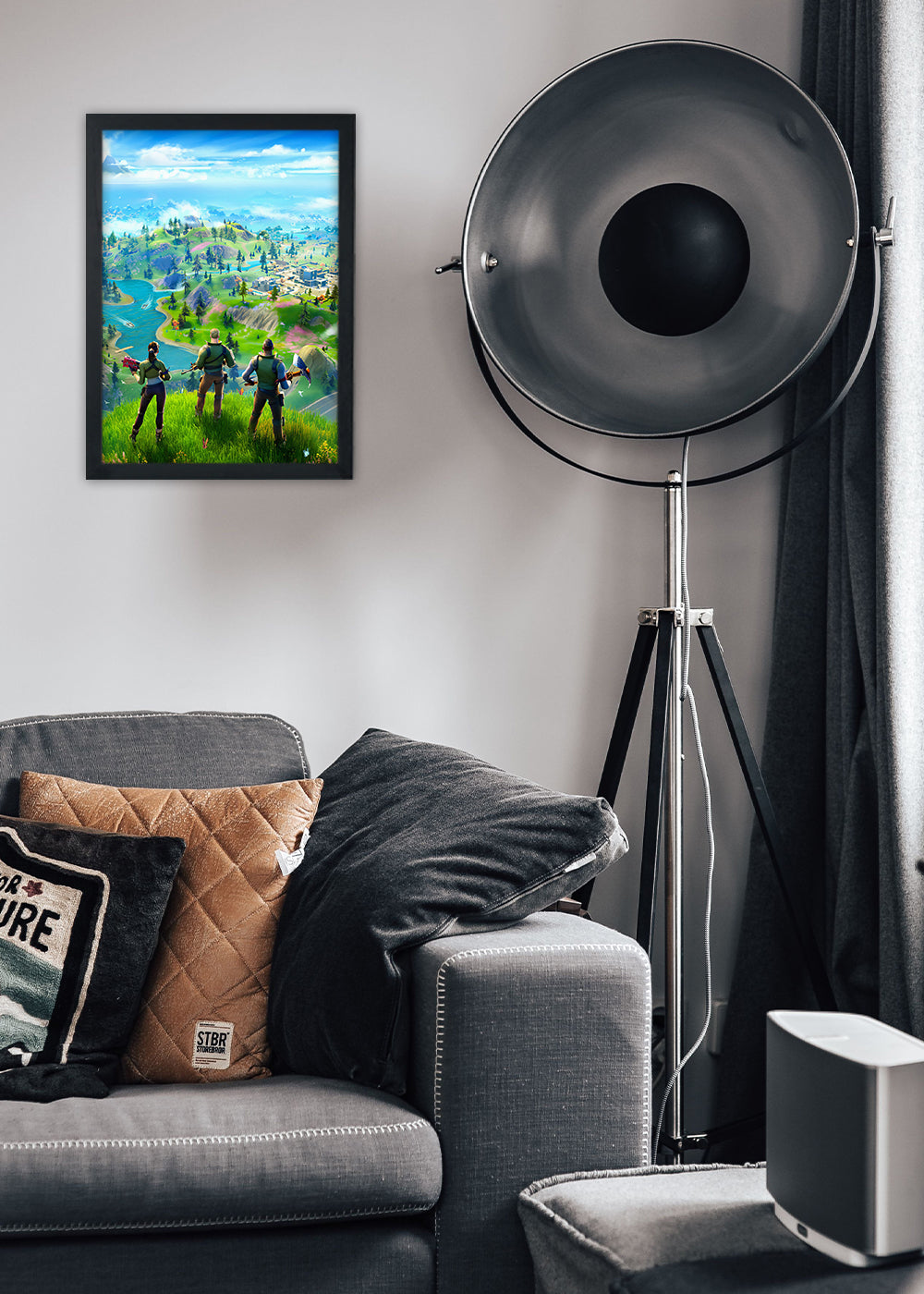 Quadro Fortnite O jogo - Com vidro