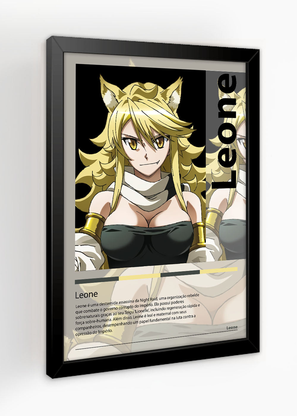 Quadro Decorativo Leone - Akame ga Kill! - Com vidro