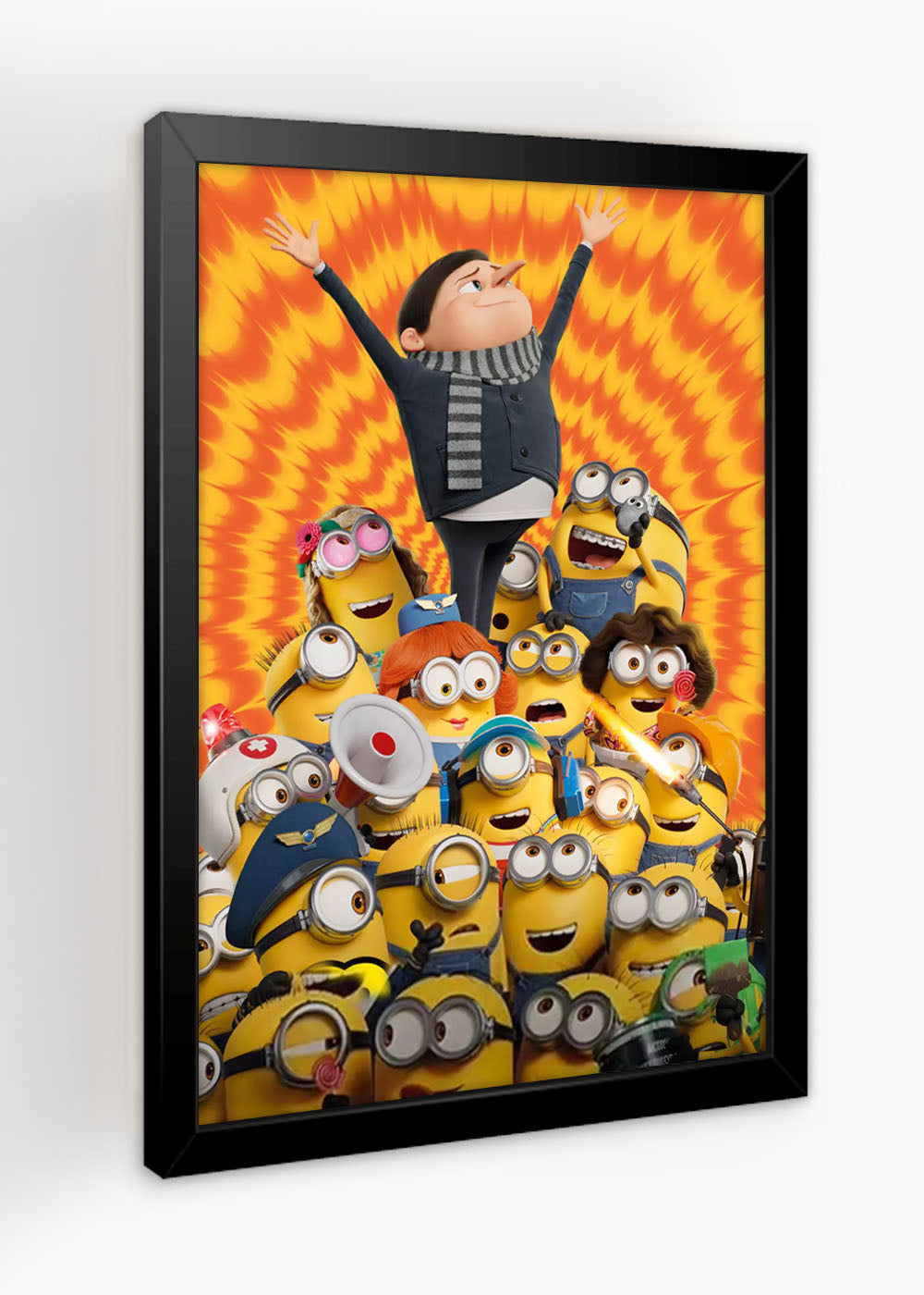 Quadro Decorativo Os minions - Com vidro