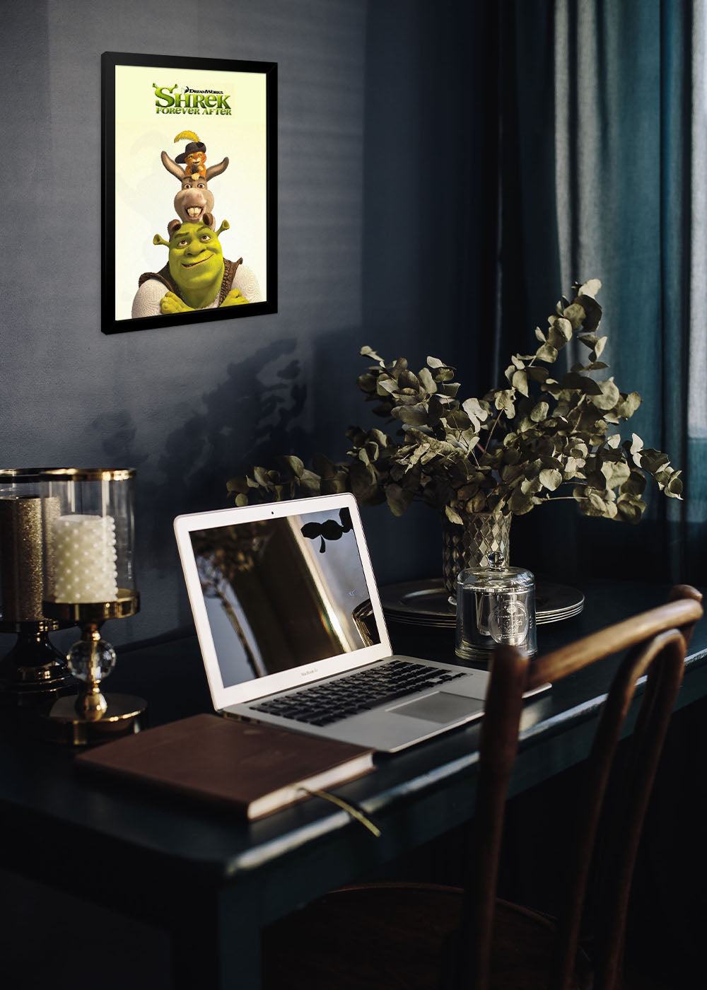 Quadro Decorativo Shrek e seus amigos - Com vidro