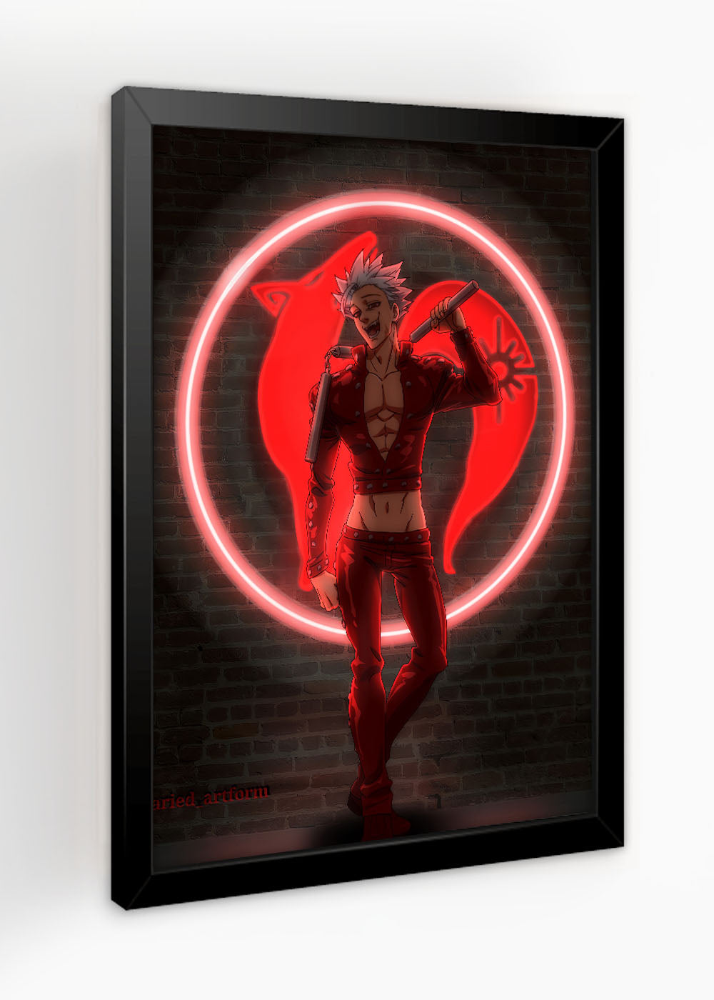 Quadro Decorativo Pecado da Ganancia - Com vidro