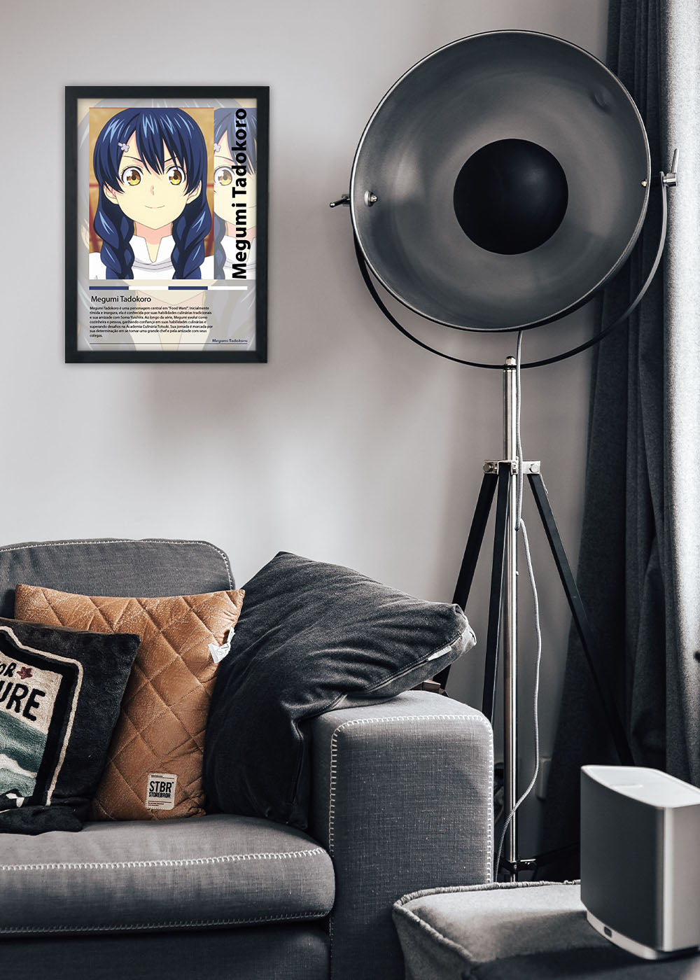 Quadro Megumi Tadokoro Food Wars! Shokugeki... - Com vidro