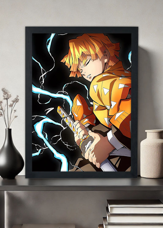 Quadro Demon Slayer: Kimetsu no Yaiba - Com vidro