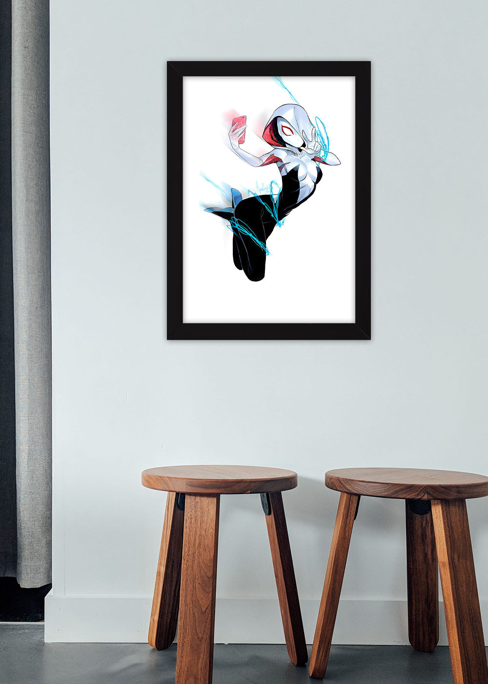 Quadro Decorativo Mulher Aranha - Com vidro