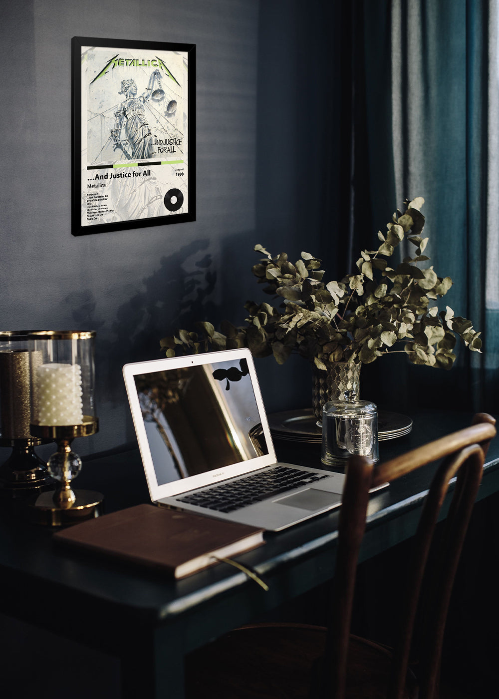 Quadro …And Justice for All - Metalica - Com vidro