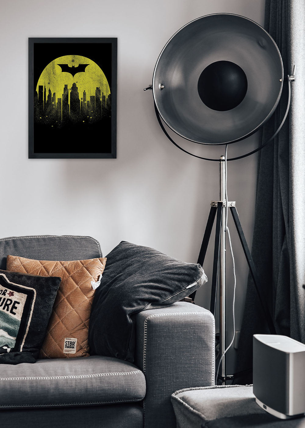 Quadro Decorativo DC - O protetor de Gotham City - Com vidro
