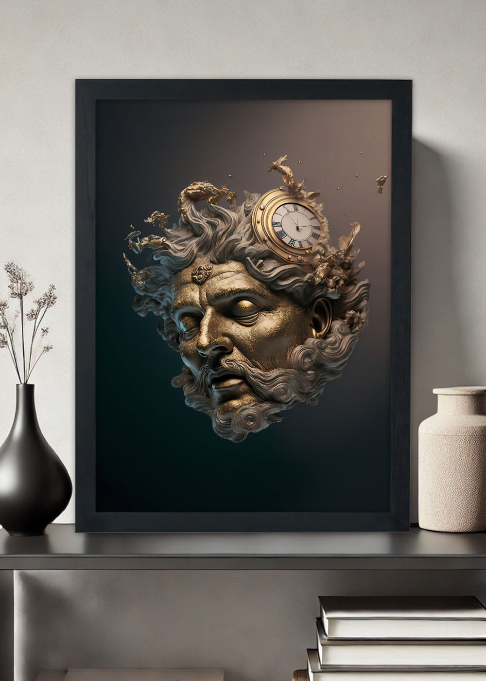 Quadro Decorativo Deus mitológico Abstratos - Com vidro